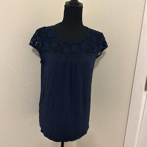 Banana Republic Navy Top Size M